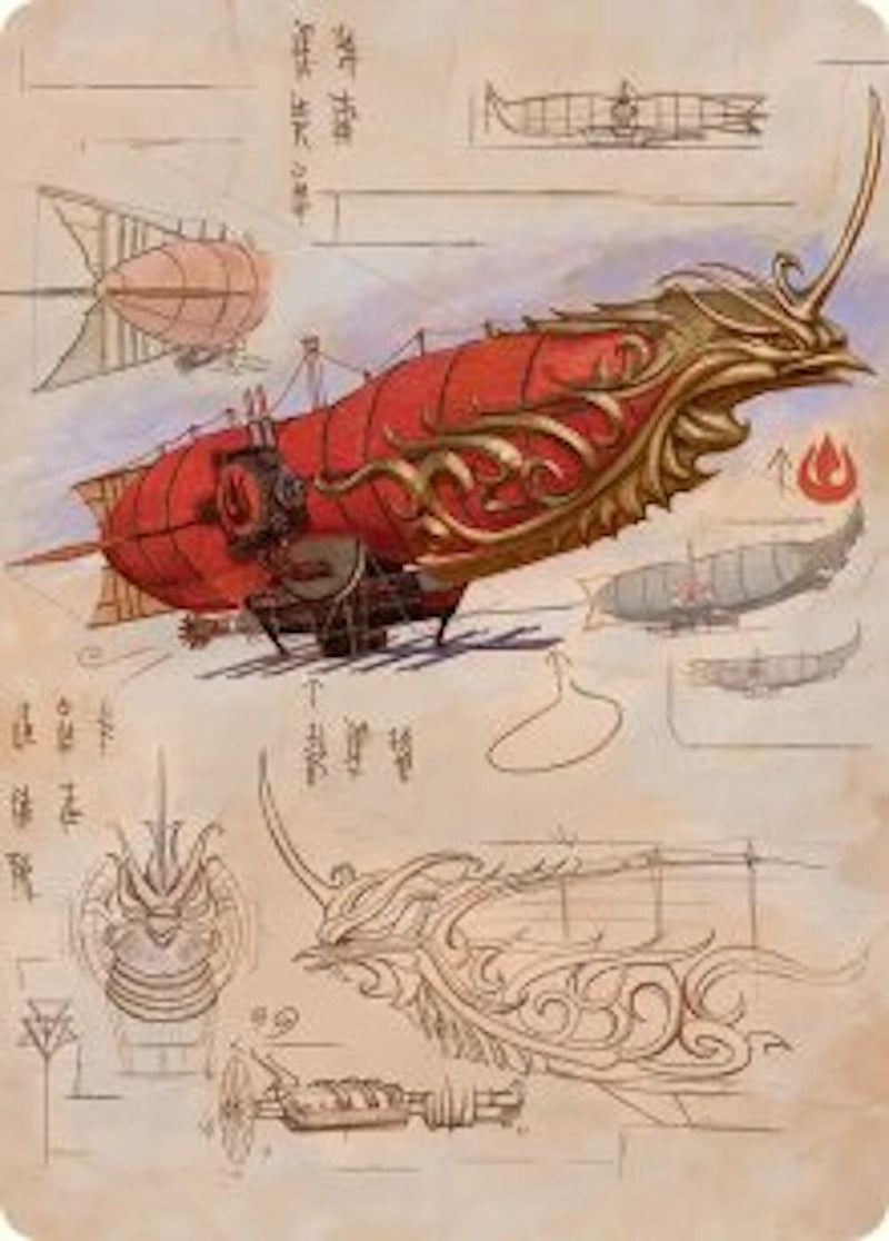 Image for Phoenix Fleet Airship Art Card (35) [Avatar: The Last Airbender] - Magic: The Gathering