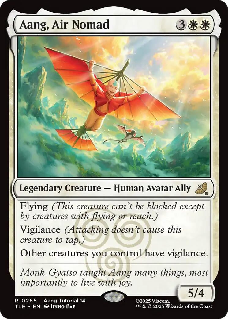 Image for Aang, Air Nomad (0265) (265) [Avatar: The Last Airbender: Eternal-Legal] - Magic: The Gathering