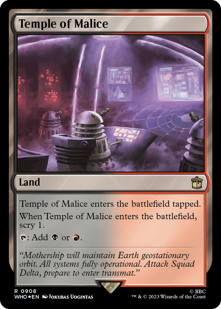 Temple of Malice (Surge Foil) (908) [Universes Beyond: Doctor Who]