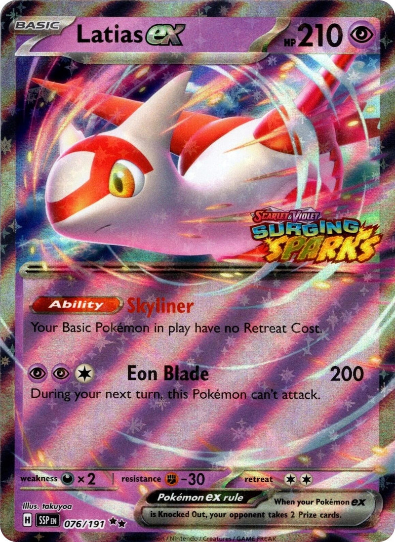 Image for Latias ex (Surging Sparks) (076/191) [Miscellaneous Cards & Products] - Pokemon
