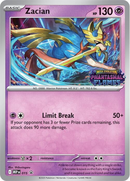 Image for Zacian (Prerelease) (015) [ME: Mega Evolution Promo] - Pokemon