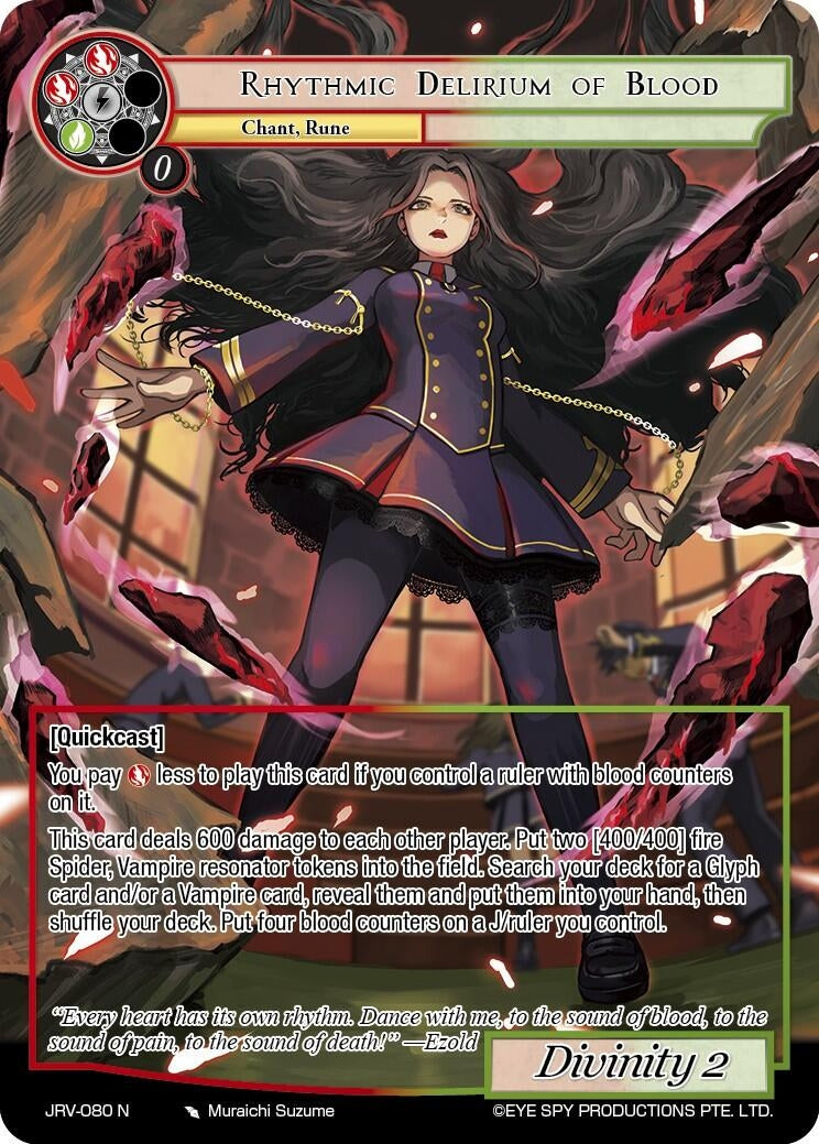 Image for Rhythmic Delirium of Blood (JRV-080 N) [Journey to Ravidra] - Force of Will
