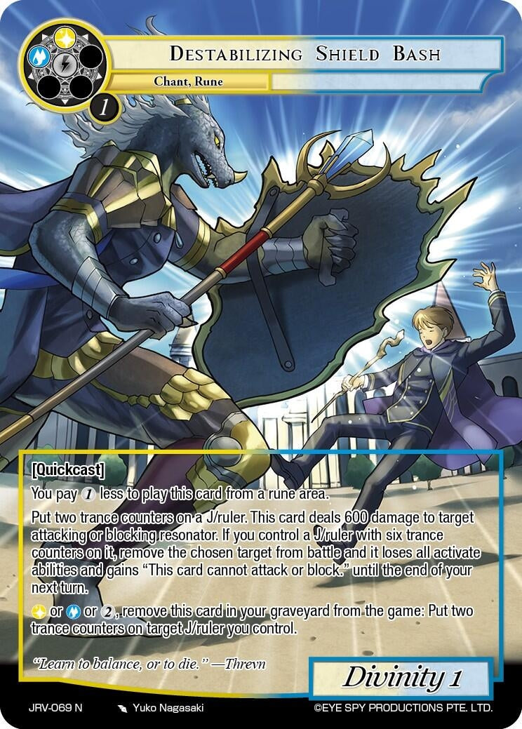 Image for Destabilizing Shield Bash (JRV-069 N) [Journey to Ravidra] - Force of Will