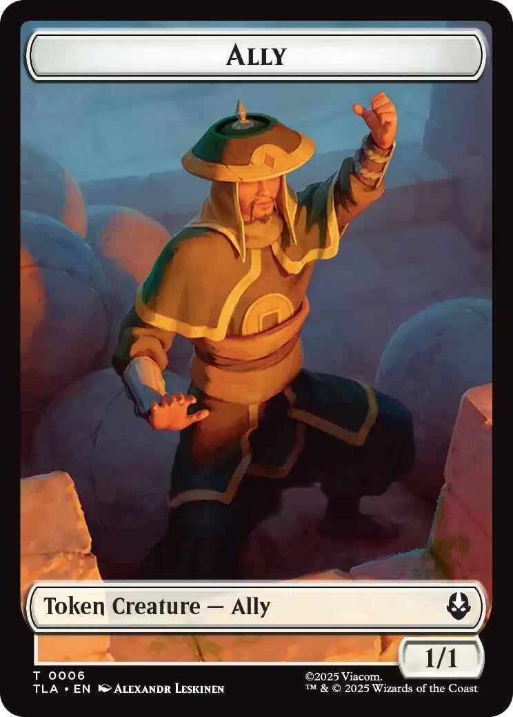 Image for Ally (0006) // Clue (0017) Double-Sided Token (6 // 17) [Avatar: The Last Airbender] - Magic: The Gathering