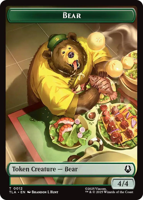 Image for Bear // Food (0020) Double-Sided Token (12 // 20) [Avatar: The Last Airbender] - Magic: The Gathering