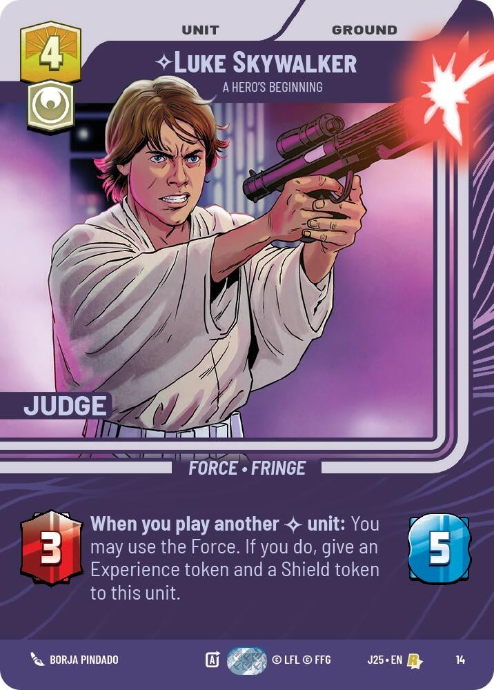 Image for Luke Skywalker - A Hero's Beginning (14) [Judge Promos] - Star Wars: Unlimited