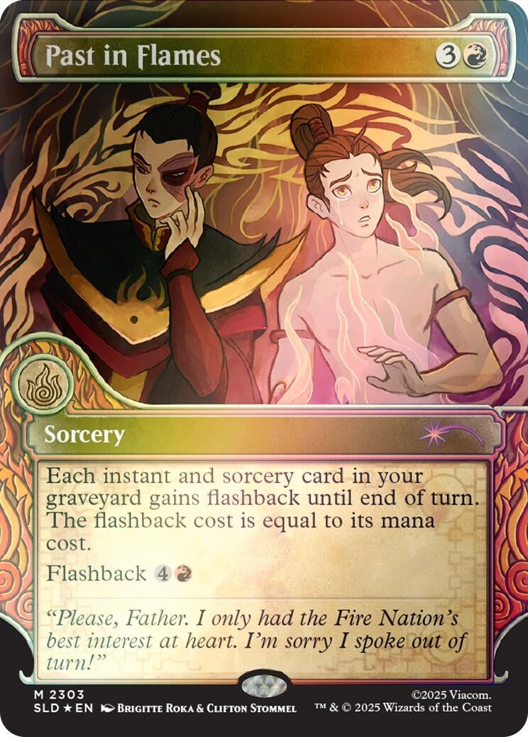 Image for Past in Flames (Rainbow Foil) (2303) - Magic: The Gathering
