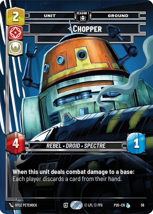 Image for Chopper - War Hero (56) (56) [Sector and Regional Promos: Season 1] - Star Wars: Unlimited
