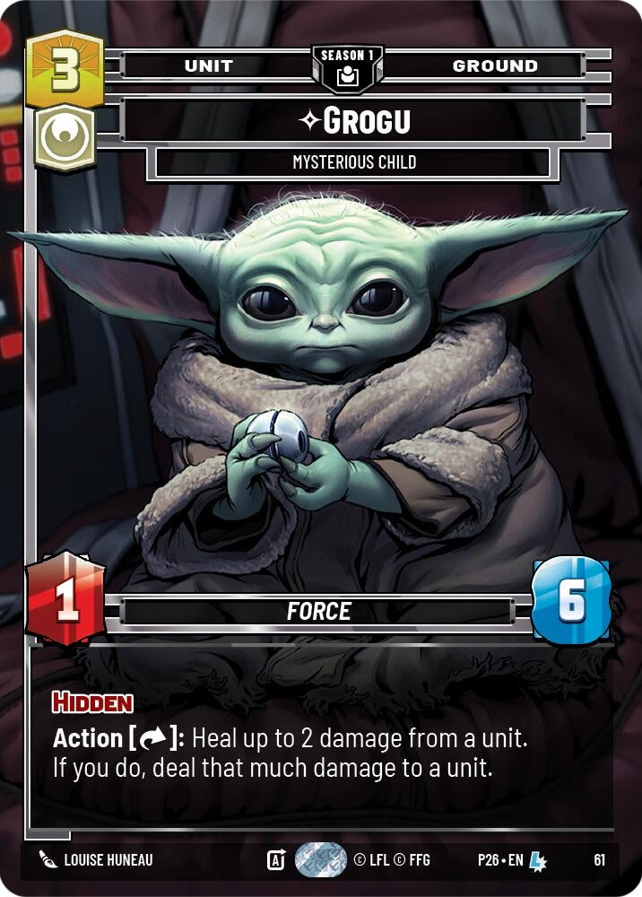 Image for Grogu - Mysterious Child (61) (61) [Sector and Regional Promos: Season 1] - Star Wars: Unlimited