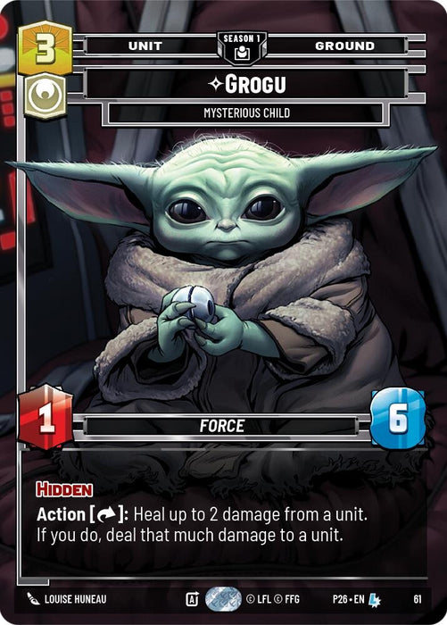 Image for Grogu - Mysterious Child (61) (61) [Sector and Regional Promos: Season 1] - Star Wars: Unlimited