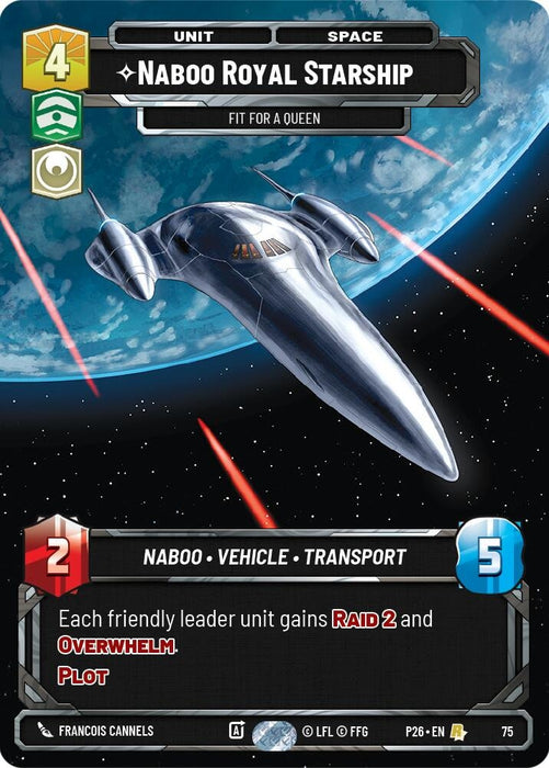 Image for Naboo Royal Starship - Fit For A Queen (75) (75) [Sector and Regional Promos: Season 1] - Star Wars: Unlimited
