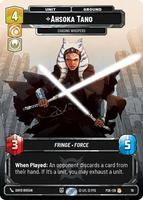Image for Ahsoka Tano - Chasing Whispers (78) (78) [Sector and Regional Promos: Season 1] - Star Wars: Unlimited