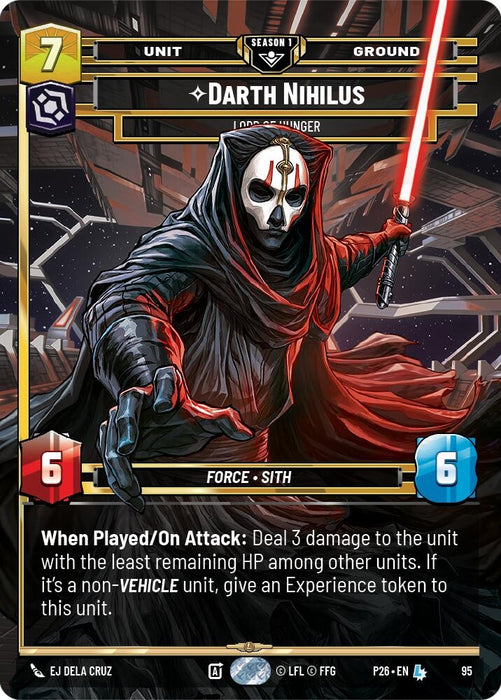 Image for Darth Nihilus - Lord of Hunger (95) (95) [Sector and Regional Promos: Season 1] - Star Wars: Unlimited