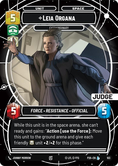 Image for Leia Organa - Extraordinary (103) [Judge Promos] - Star Wars: Unlimited
