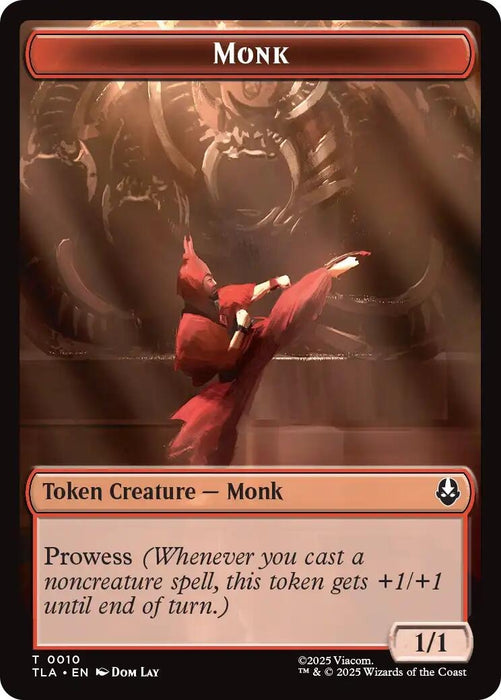 Image for Monk // Clue (0017) Double-Sided Token (10 // 17) [Avatar: The Last Airbender] - Magic: The Gathering