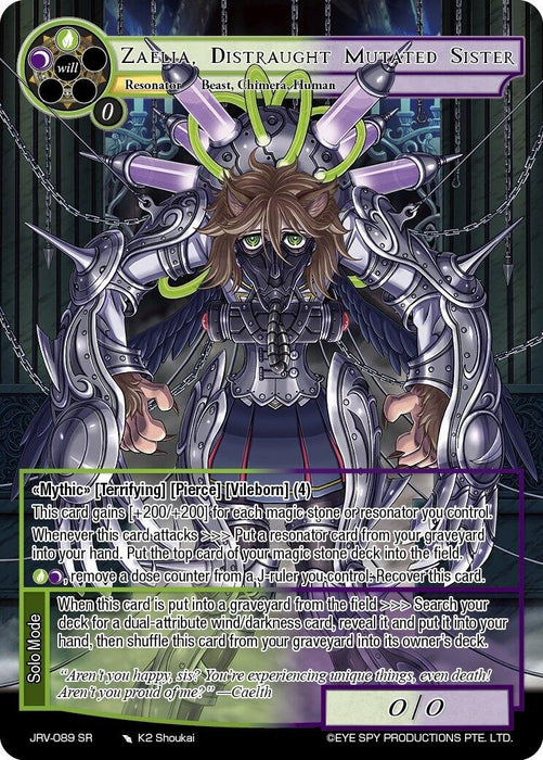 Image for Zaelia, Distraught Mutated Sister (JRV-089 SR) [Journey to Ravidra] - Force of Will