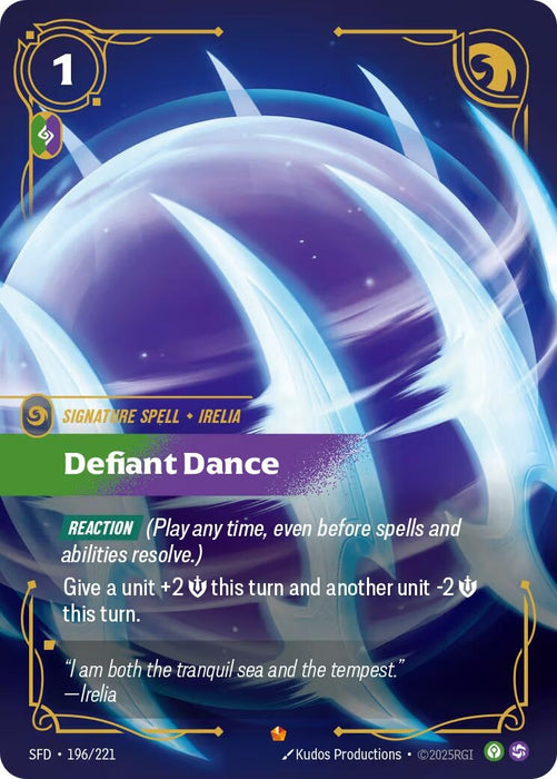Image for Defiant Dance (196/221) [Spiritforged] - Riftbound: League of Legends Trading Card Game