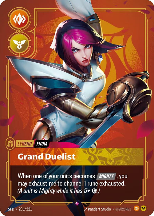 Image for Fiora - Grand Duelist (205/221) [Spiritforged] - Riftbound: League of Legends Trading Card Game