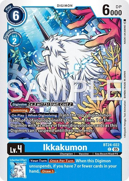 Image for Ikkakumon (BT24-022 C) [Time Stranger] - Digimon Card Game