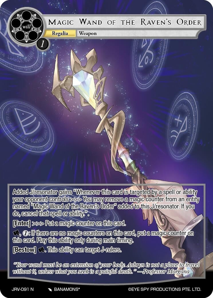 Image for Magic Wand of the Raven's Order (JRV-091 N) [Journey to Ravidra] - Force of Will