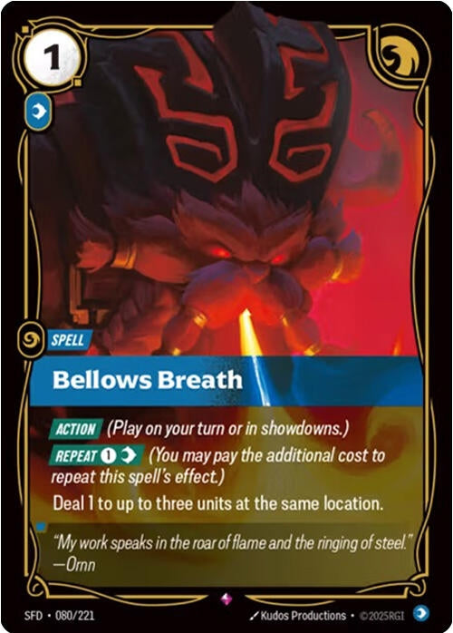 Image for Bellows Breath (080/221) [Spiritforged] - Riftbound: League of Legends Trading Card Game