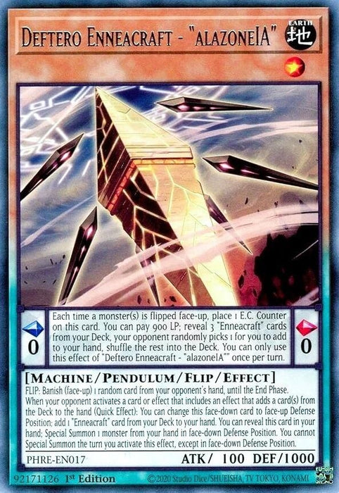 Image for Deftero Enneacraft - "alazoneIA" (PHRE-EN017) [Phantom Revenge] - YuGiOh