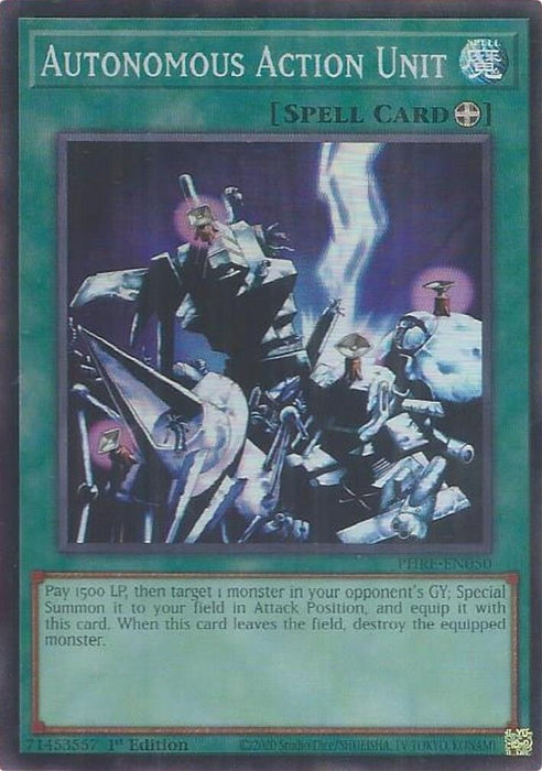 Image for Autonomous Action Unit (Super Rare) (PHRE-EN050) [Phantom Revenge] - YuGiOh