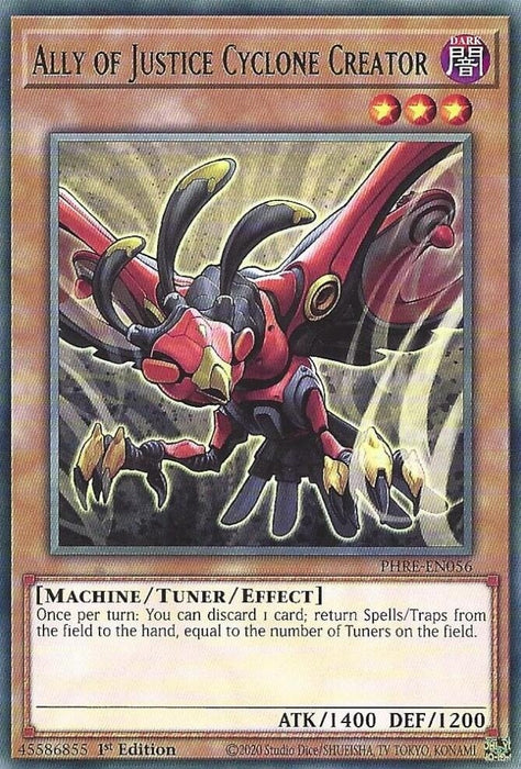 Image for Ally of Justice Cyclone Creator (PHRE-EN056) [Phantom Revenge] - YuGiOh