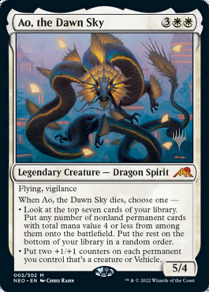 Ao, the Dawn Sky (2) [Promo Pack: Kamigawa: Neon Dynasty]
