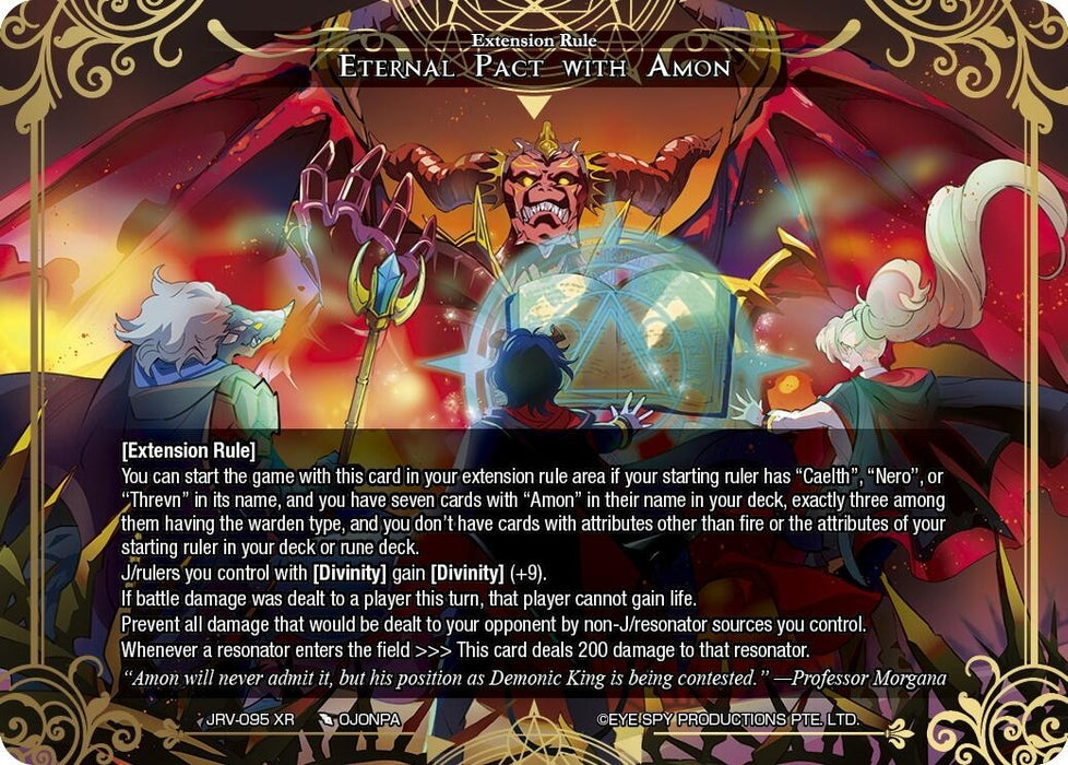 Image for Eternal Pact with Amon (JRV-095 XR) [Journey to Ravidra] - Force of Will