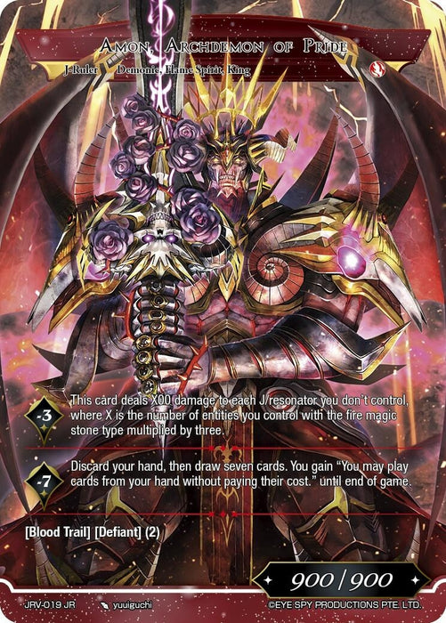 Image for Amon, Archdemon of Pride (JRV-019 JR) [Journey to Ravidra] - Force of Will