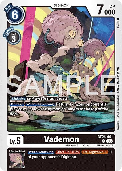 Image for Vademon (BT24-061 C) [Time Stranger] - Digimon Card Game
