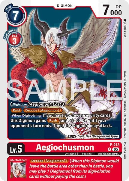 Image for Aegiochusmon (Official Store Tournament 2026 Vol. 1) (P-213 P) [Digimon Promotion Cards] - Digimon Card Game