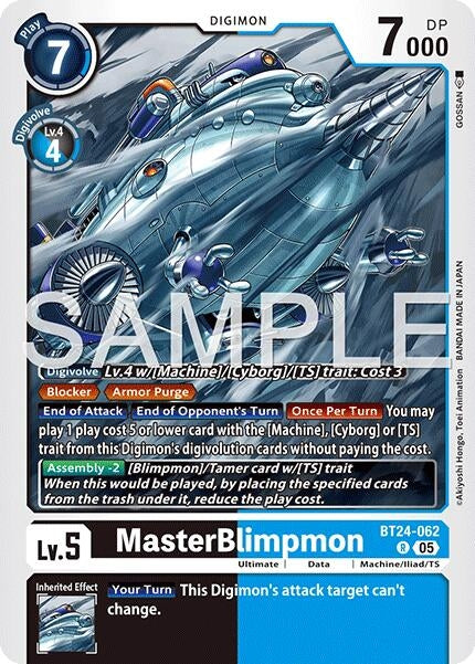 Image for MasterBlimpmon (BT24-062 R) [Time Stranger] - Digimon Card Game
