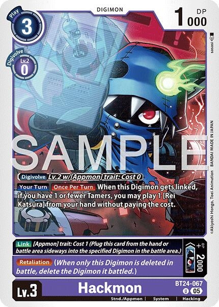 Image for Hackmon (BT24-067 U) [Time Stranger] - Digimon Card Game