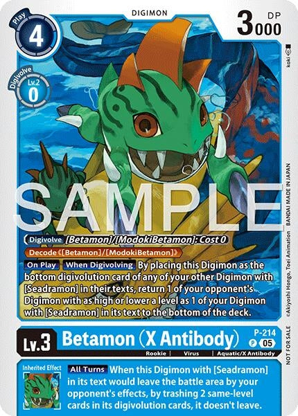 Image for Betamon (X Antibody) (Official Store Tournament 2026 Vol. 1) (P - 214 P) [Digimon Promotion Cards] - Digimon Card Game