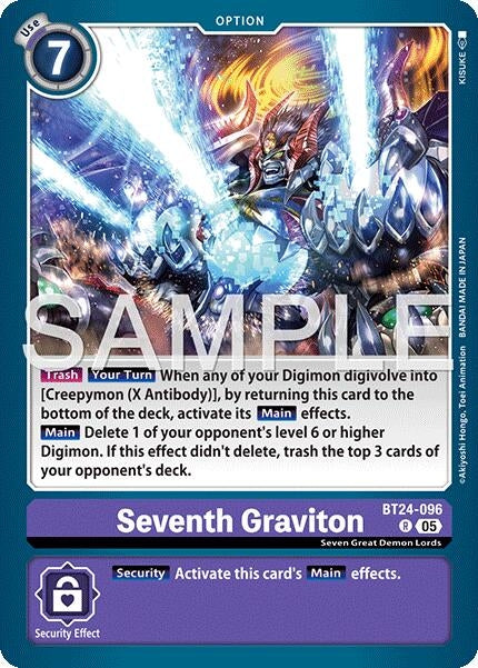 Image for Seventh Graviton (BT24-096 R) [Time Stranger] - Digimon Card Game