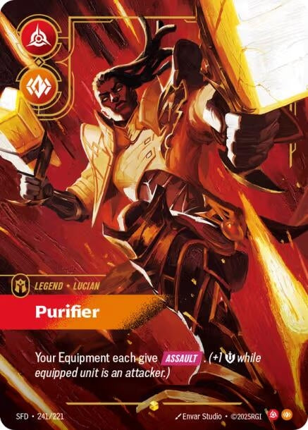 Image for Lucian - Purifier (Overnumbered) (241/221) [Spiritforged] - Riftbound: League of Legends Trading Card Game