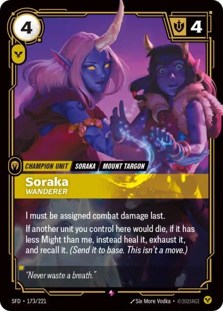 Image for Soraka - Wanderer (173/221) [Spiritforged] - Riftbound: League of Legends Trading Card Game