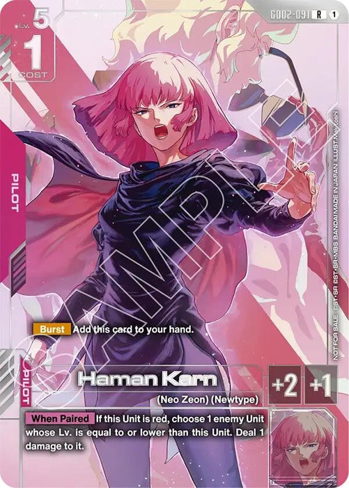 Image for Haman Karn (Newtype Challenge 2025 Mission 3) (GD02-091) - Gundam Card Game