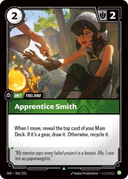 Image for Apprentice Smith (041/221) [Spiritforged] - Riftbound: League of Legends Trading Card Game