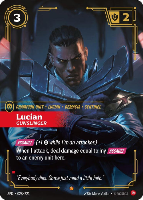 Image for Lucian - Gunslinger (028/221) [Spiritforged] - Riftbound: League of Legends Trading Card Game
