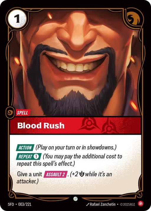 Image for Blood Rush (003/221) [Spiritforged] - Riftbound: League of Legends Trading Card Game