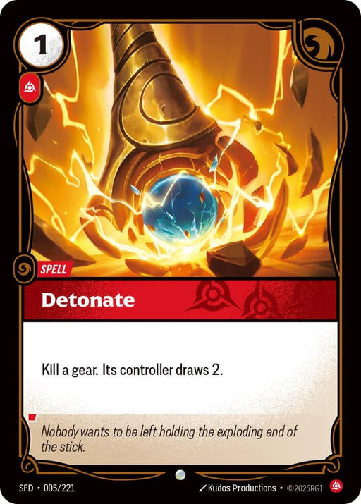 Image for Detonate (005/221) [Spiritforged] - Riftbound: League of Legends Trading Card Game