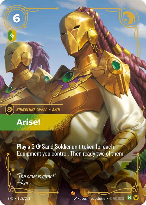 Image for Arise! (198/221) [Spiritforged] - Riftbound: League of Legends Trading Card Game