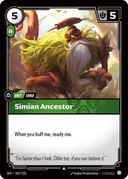 Image for Simian Ancestor (047/221) [Spiritforged] - Riftbound: League of Legends Trading Card Game