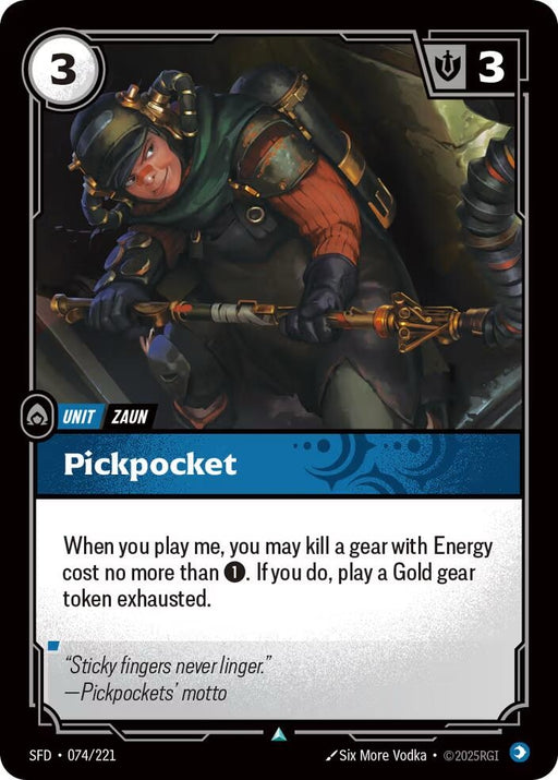 Image for Pickpocket (074/221) [Spiritforged] - Riftbound: League of Legends Trading Card Game