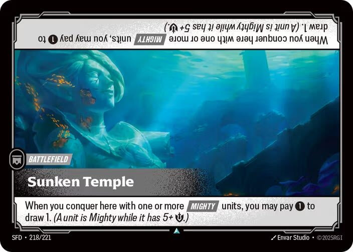 Image for Sunken Temple (218/221) [Spiritforged] - Riftbound: League of Legends Trading Card Game