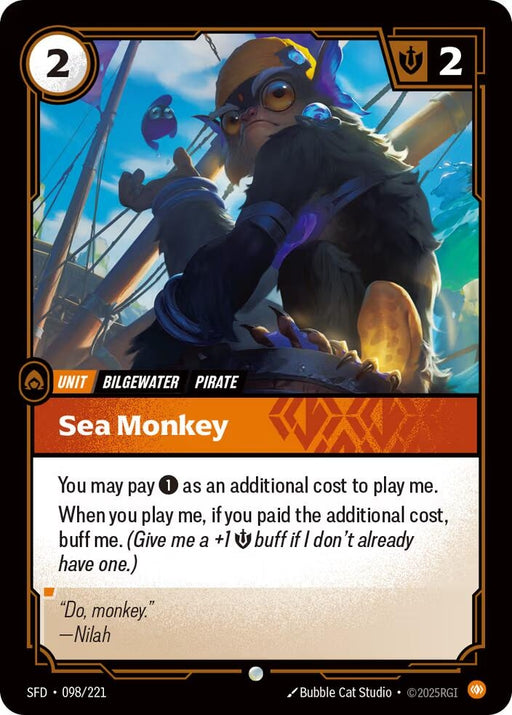 Image for Sea Monkey (098/221) [Spiritforged] - Riftbound: League of Legends Trading Card Game