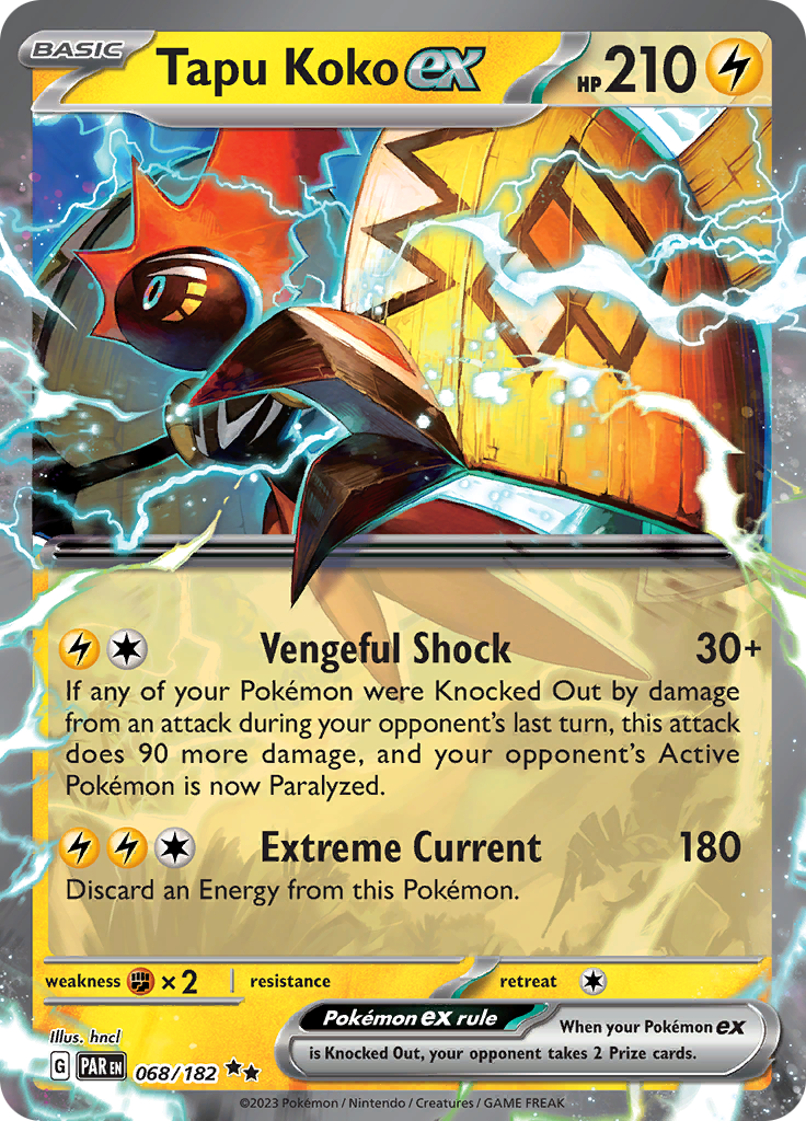 Tapu Koko ex (068/182) [SV04: Paradox Rift]